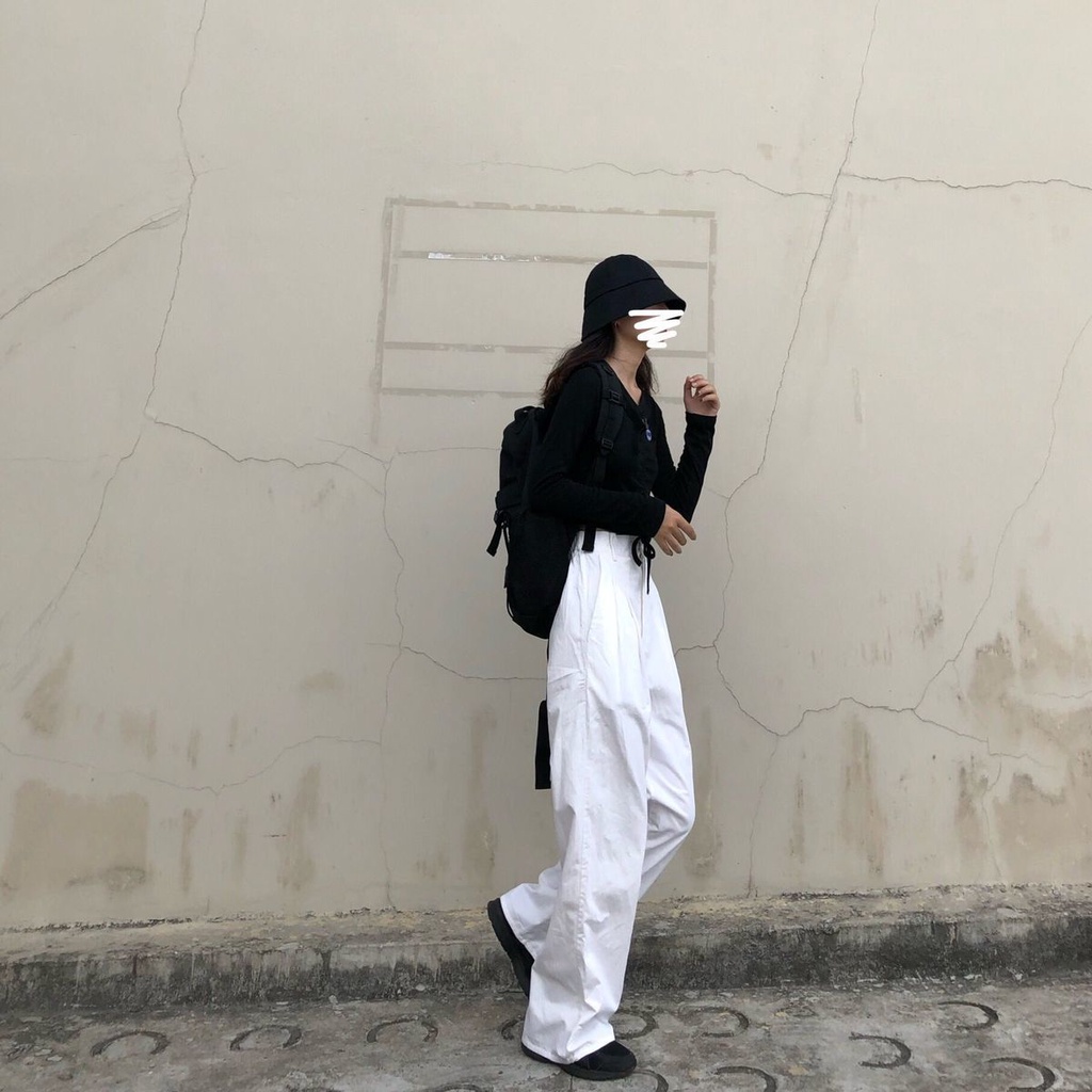 QKOOLE  Quần Jean Nữ Lưng Cao Ống Đứng Phong Cách Hàn Quốc