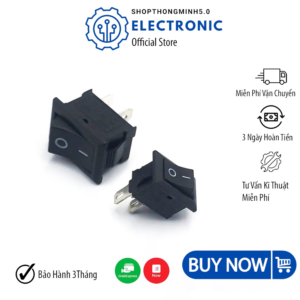 Công Tắc Bập Bênh 3A 10A 250V XL601 KDC1-11 KDC1-101 ❤️ Nút bật tắt tiện dụng cho thiết bị