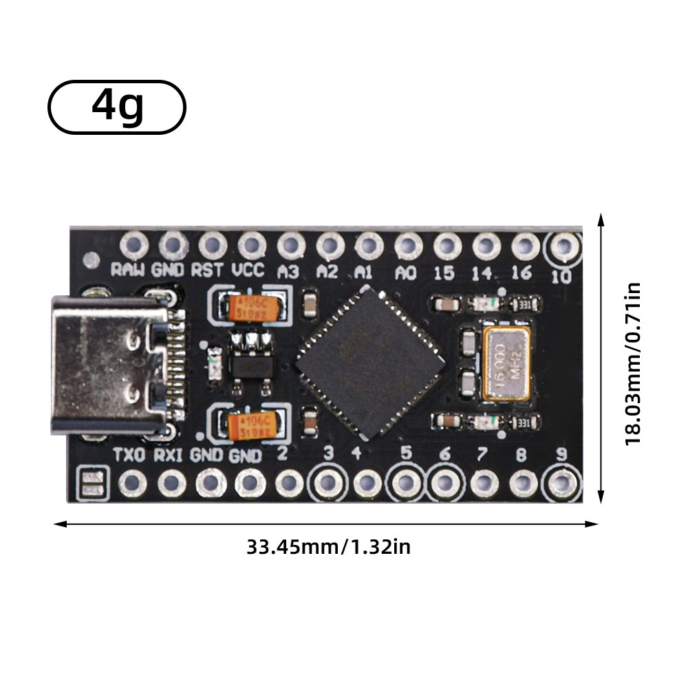 Bảng Mạch Điều Khiển Micro 5V ATmega32U4 Pro Cho Arduino Pro Micro Type-C USB