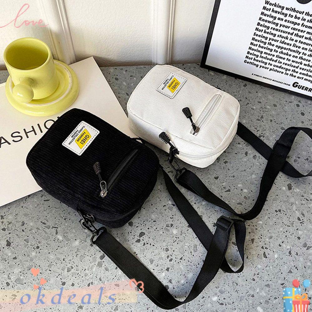 Túi Đeo Vai Nhiều Ngăn Có Khóa Kéo Thời Trang Cho Nữ