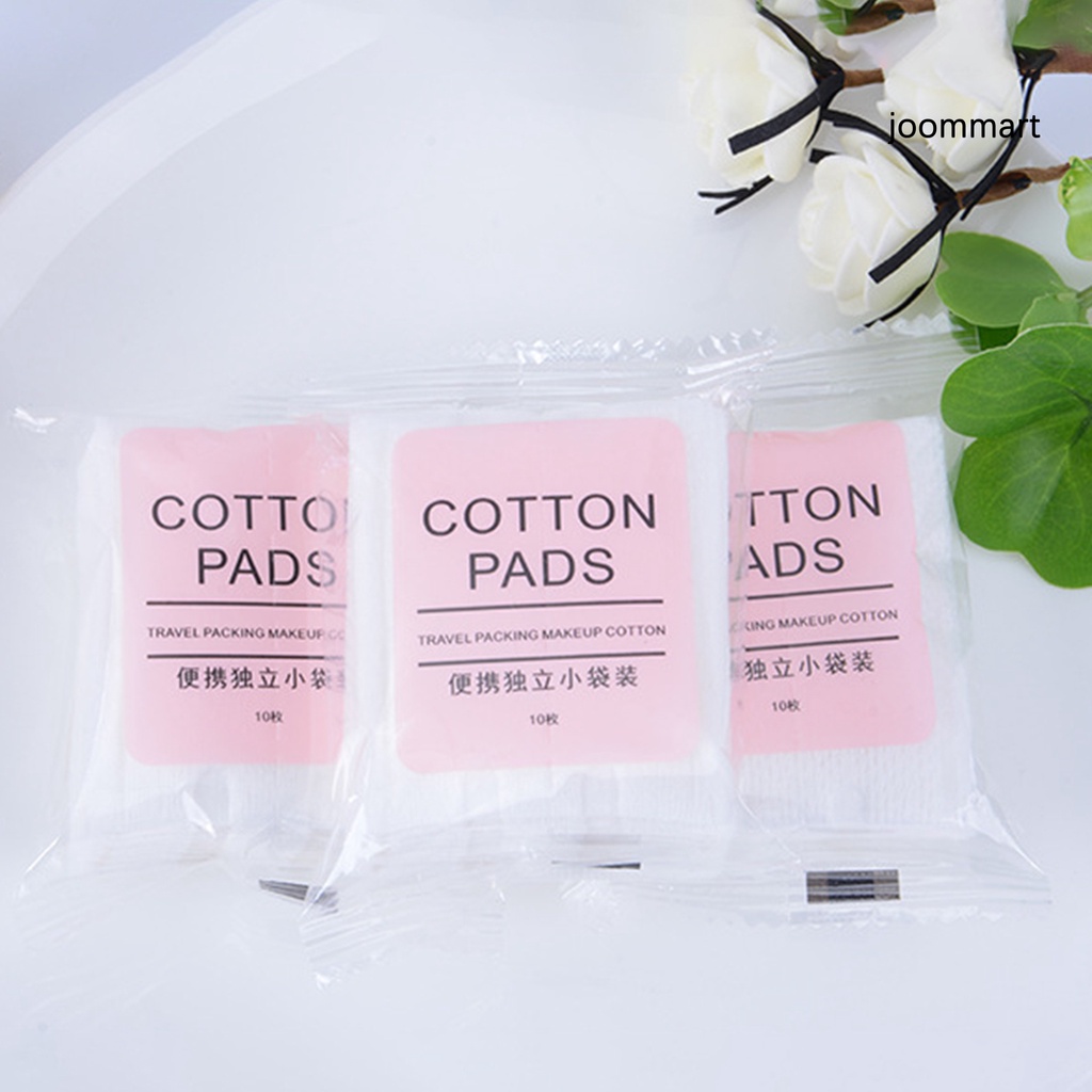 Bộ 10 Bông Tẩy Trang Hình Tròn Mềm Mại Thấm Hút Nước Cao Cho Gia Đình