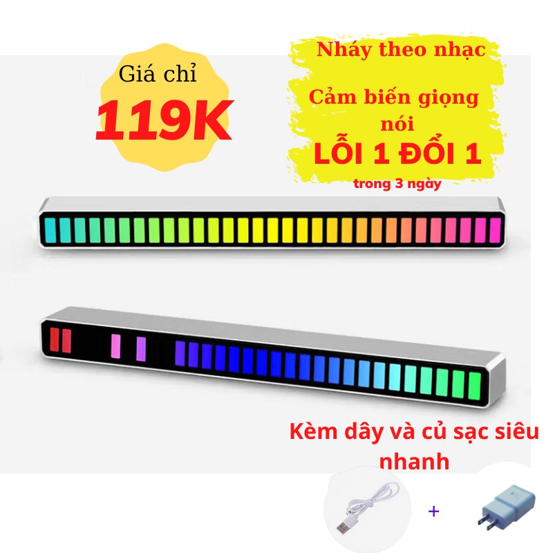 Thanh Đèn Led Theo Nhạc, Đèn LED Nháy Thao Nhạc Giọng Nói, Đèn Trần Phú