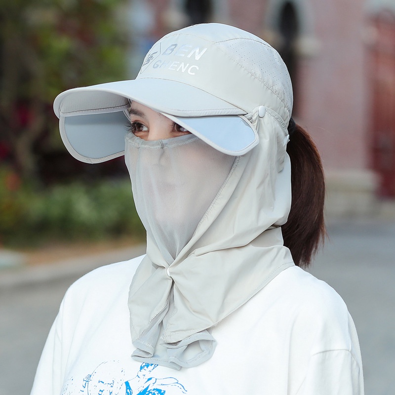 Nón Chống Nắng/ Tia Uv Bảo Vệ Cổ Cho Nam Và Nữ