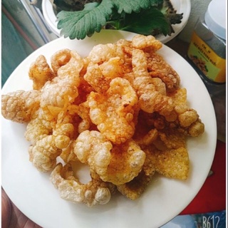 500gr da heo chiên phồng tỏi ớt chuẩn keto