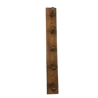 Móc treo quần áo dài 60 cm, thanh gỗ gắn móc treo dày1,5 cm, loại 1.