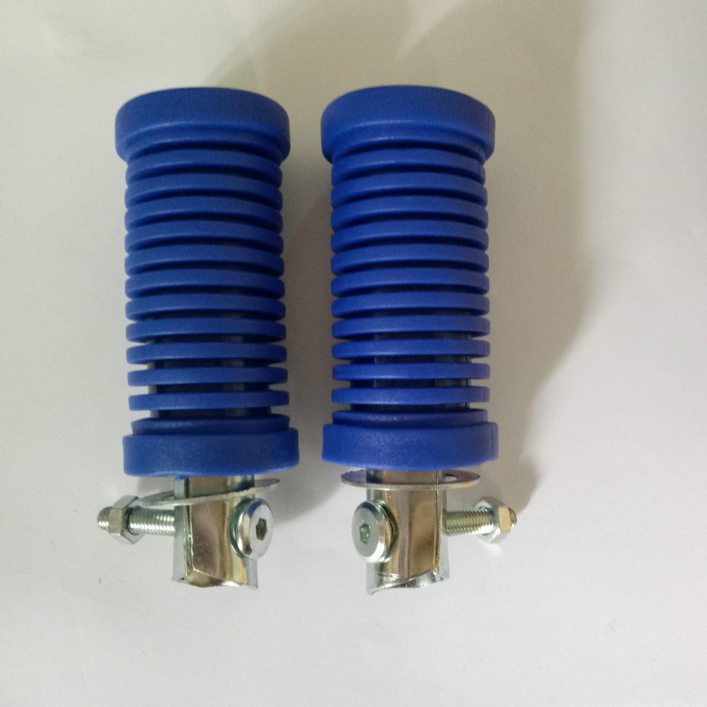 Bộ gác chân trước và sau cao su màu cho xe số