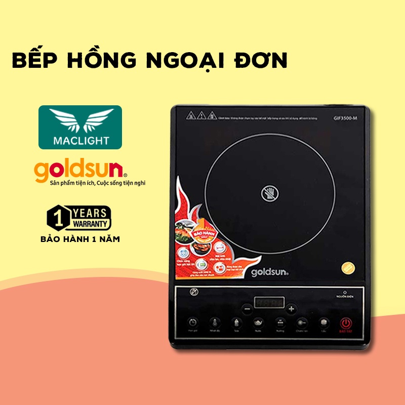 Bếp hồng ngoại Goldsun GIF3500-M mặt kính Ceramic, công suất 2000W [1]