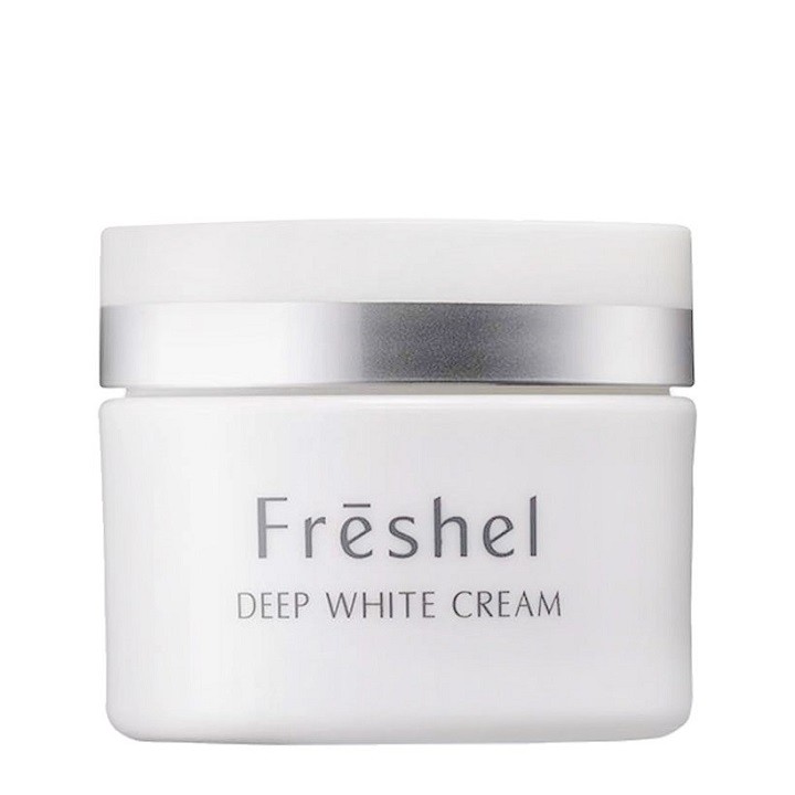 Kem dưỡng da ban đêm làm sáng da, hỗ trợ làm mờ nám và tàn nhang Kanebo Freshel Deep White Cream 35g