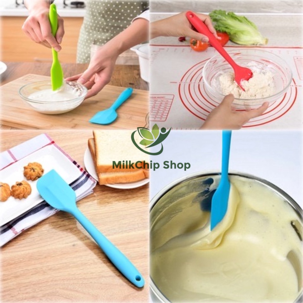 Phới trộn bột phới dẹt silicon spatula cao cấp an toàn 21cm - 28cm JOMISA NB01