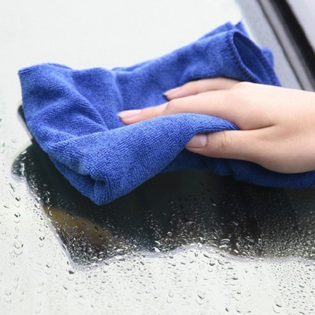 Khăn Lau Kính Xe Hơi / Xe Máy Bằng Sợi Vải