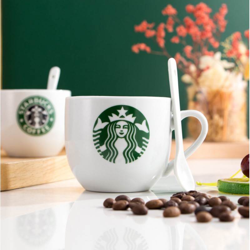 Cốc sứ ly sứ starbucks cao cấp có quai 200ml XIAOMIMI tv25525