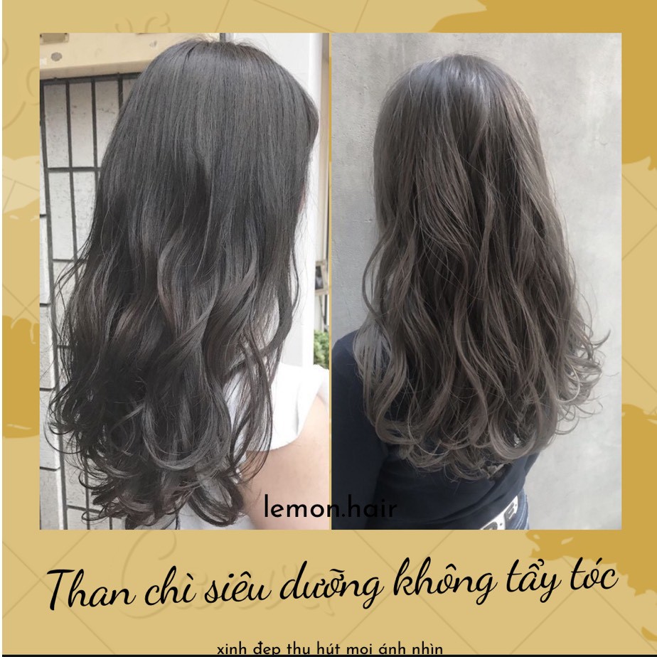 Thuốc nhuộm tóc Than chì + tặng oxy trợ dưỡng - lemon.hair