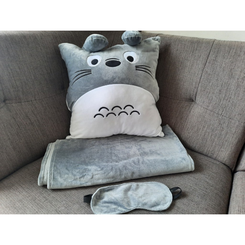 COMBO BỘ CHĂN GỒI VĂN PHÒNG TẶNG KÈM BỊT MẮT