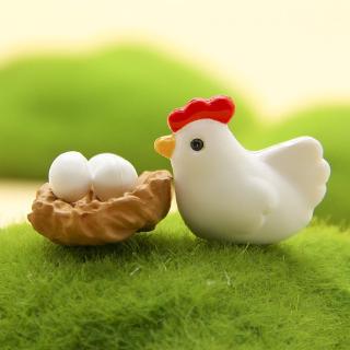 Mô hình gà con Mini dễ thương trang trí vườn