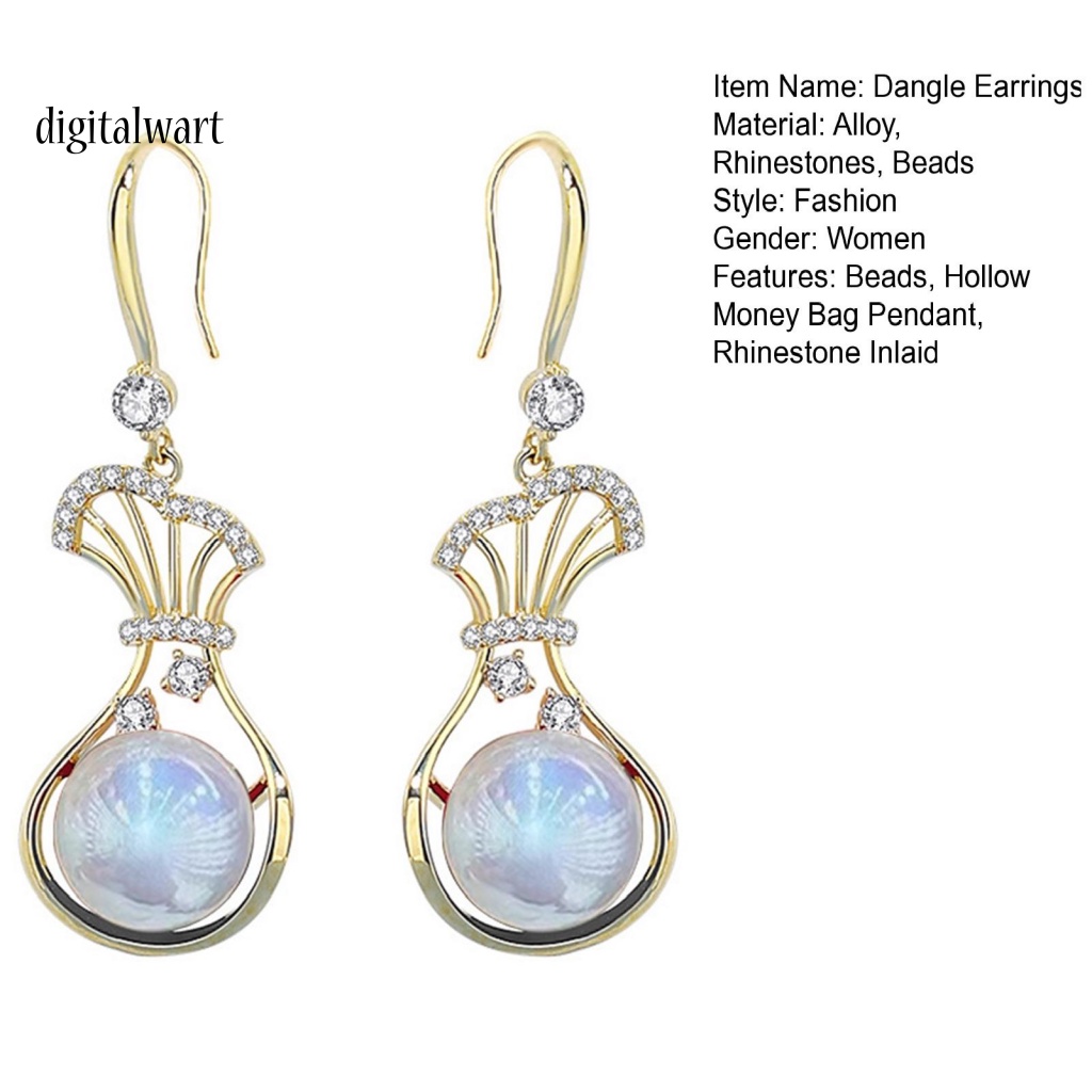 Kỹ Thuật Số| 1 Đôi Bông Tai Hình Túi Tiền Nữ Tính