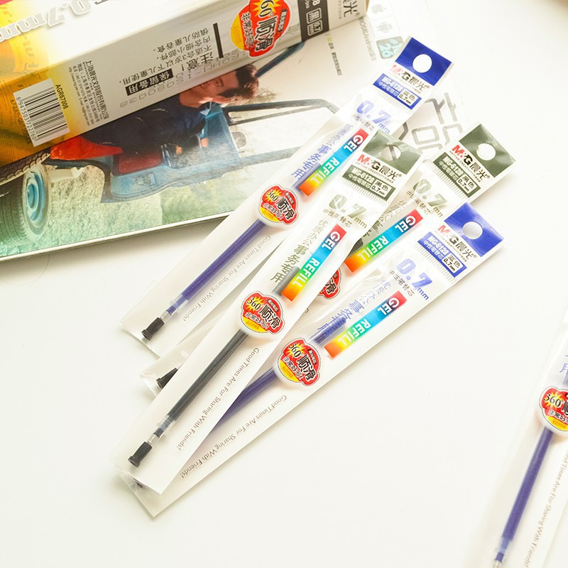 Ngòi bút mực nước gel nét 0.7mm MG thay bút ký chính hãng chuyên dùng viết chữ hán, trung, nhật chữ đẹp