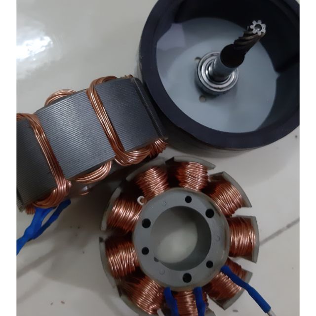 Motor bldc trục 8mm liền mâm 24v