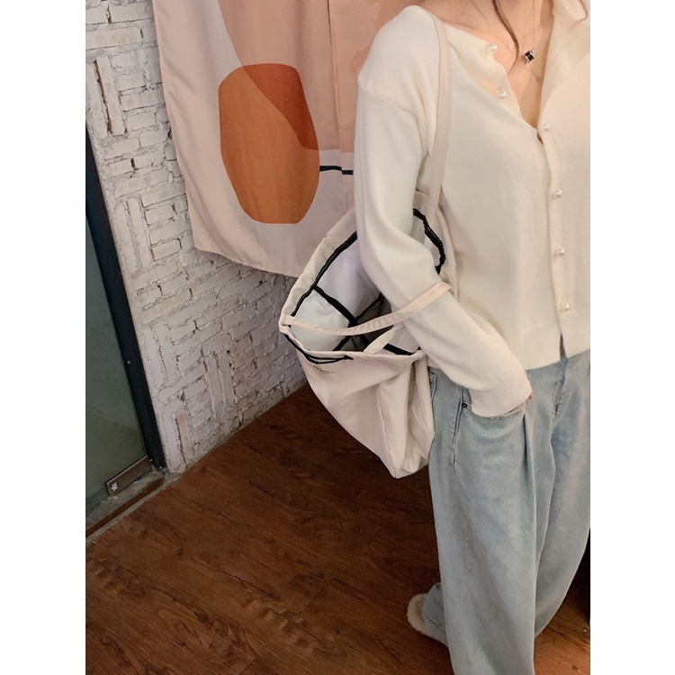 HÀNG SẴN_Áo Khoác Cardigan Cashmere Retro Đính Cúc Thu Đông 2021