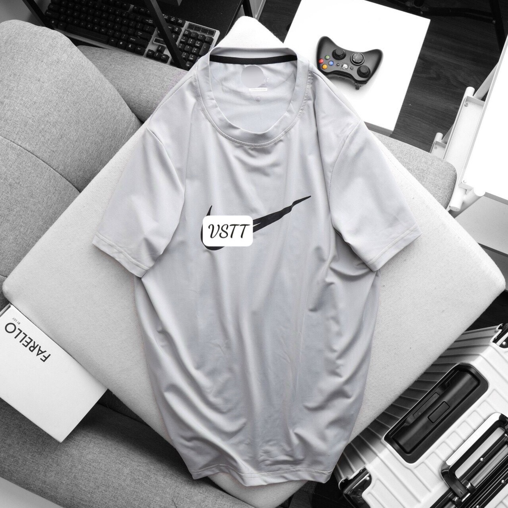 Áo Thun Thể Thao Nam thun lạnh tập gym cổ tròn ngắn tay vải thoáng mát co giãn chuẩn form nhiều màu