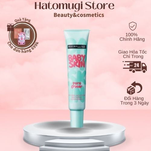 Kem Lót Maybelline Làm Mịn Da, Che Khuyết Điểm, Se Khít Lỗ Chân Lông Maybelline Baby Skin Pore Eraser 22ml