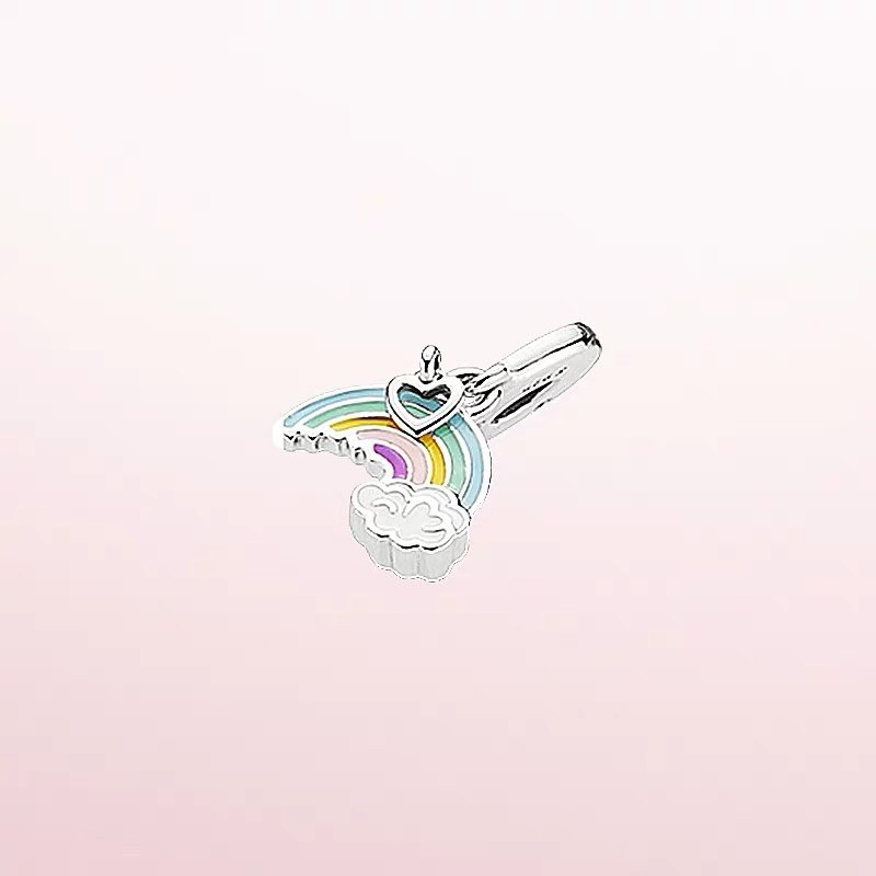 charm pan Ale sắc màu cầu vòng bạc s925 cao cấp
