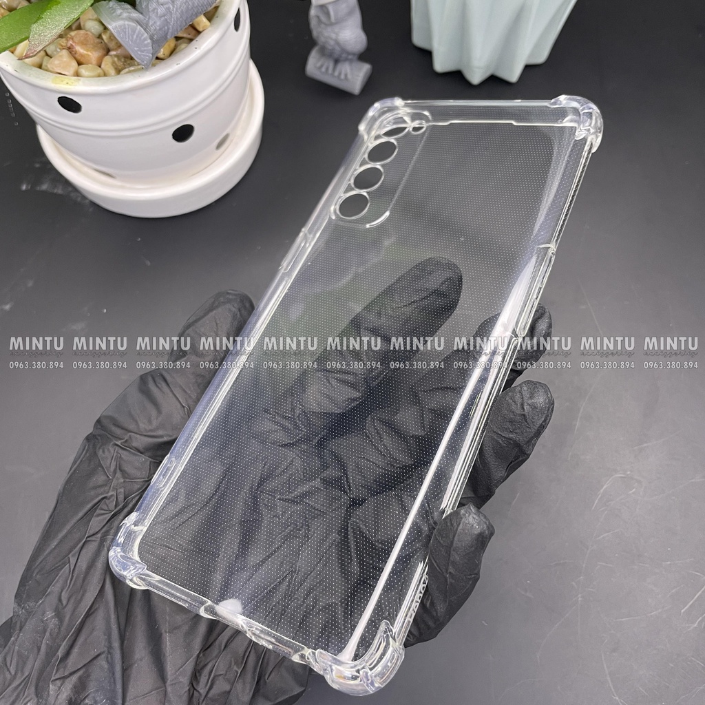 Ốp Oppo Reno 4 Pro  - Loại trong suốt chống sốc bảo vệ camera TSCS