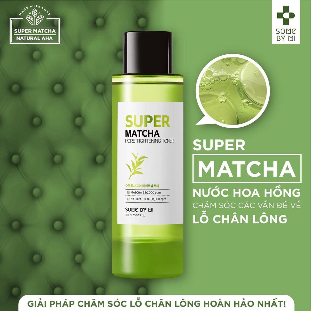 Nước Hoa Hồng Some By MI Super Matcha Pore Tightening Toner 150ml