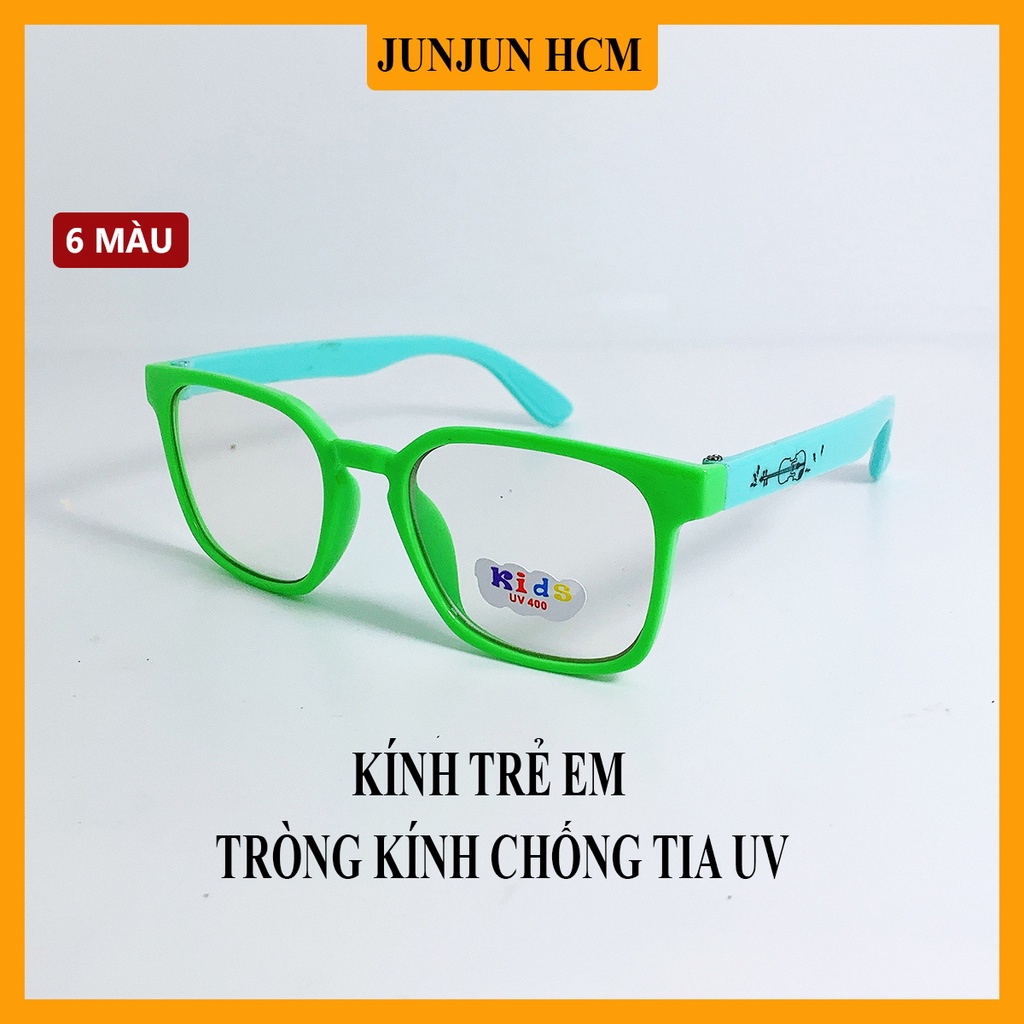 Kính mát giả cận trẻ em dáng vuông kiểu dễ thương dành cho bé trai và bé gái từ 1 tới 5 tuổi JJ58A11