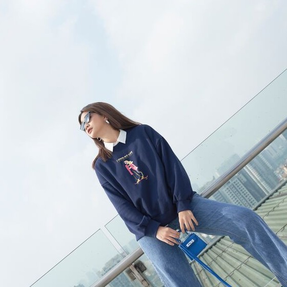 Áo Nỉ dài tay cổ tròn I Own My Life Méo Shop | BigBuy360 - bigbuy360.vn