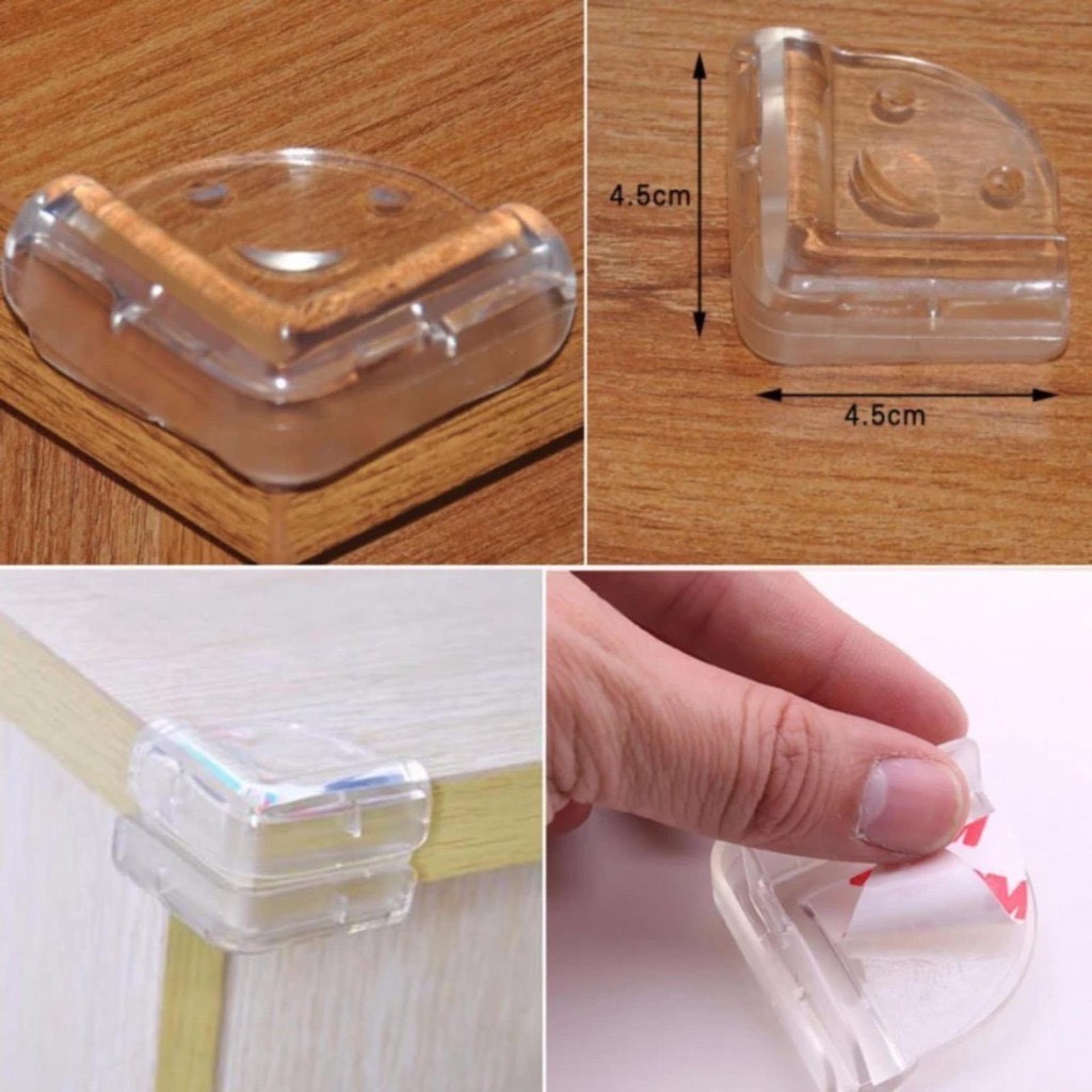 Miếng bịt góc bàn silicon tienich247 - bịt cạnh bàn tránh va đập, an toàn cho người già và trẻ nhỏ