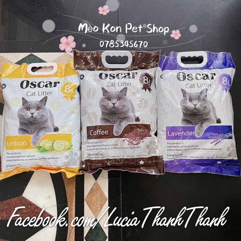 Cát vệ sinh cho mèo Oscar 8L (4 kg)