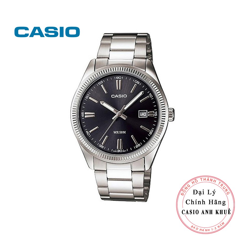 Đồng hồ nam Casio MTP-1302D-1A1VDF dây kim loại