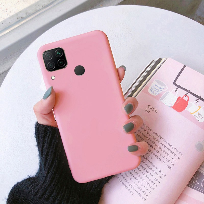 Ốp Điện Thoại Silicone Mềm Màu Kẹo Cho OPPO Realme C15 C12 Realme C15 C12 C 15 12