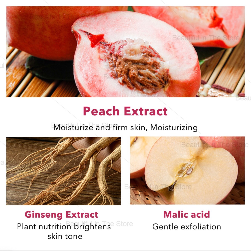 Gel tẩy tế bào chết da mặt BIOAQUA 140g chiết xuất đào làm trắng da dưỡng ẩm chuyên dụng