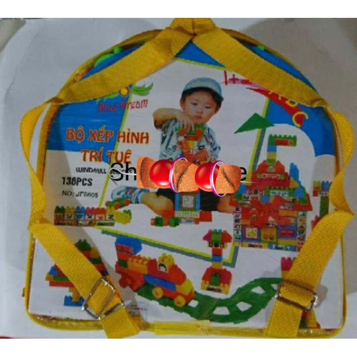 Bộ lắp ghép, balô xếp hình