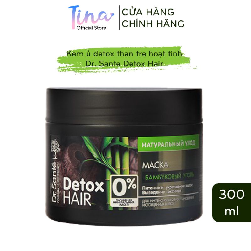 Kem Ủ Phục Hồi Dr. Sante Detox Hair Giúp Tóc Bóng Mượt 300ml - TN062