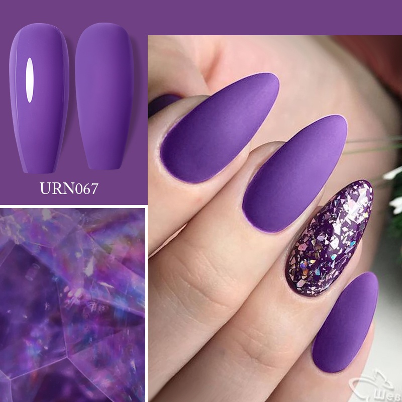 Set 4 gel sơn móng tay UR SUGAR UV lấp lánh thời trang 7.5ml