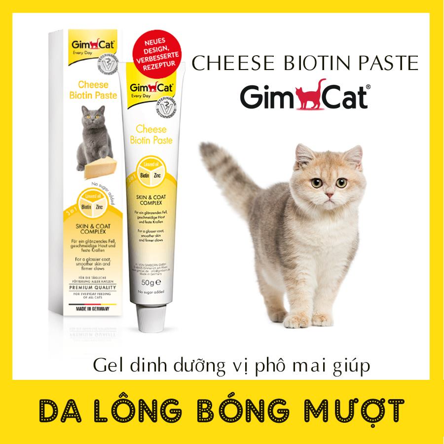 [50gr] Gel dinh dưỡng GimCat cho mèo dưỡng lông - ngừa búi lông - cung cấp vitamin