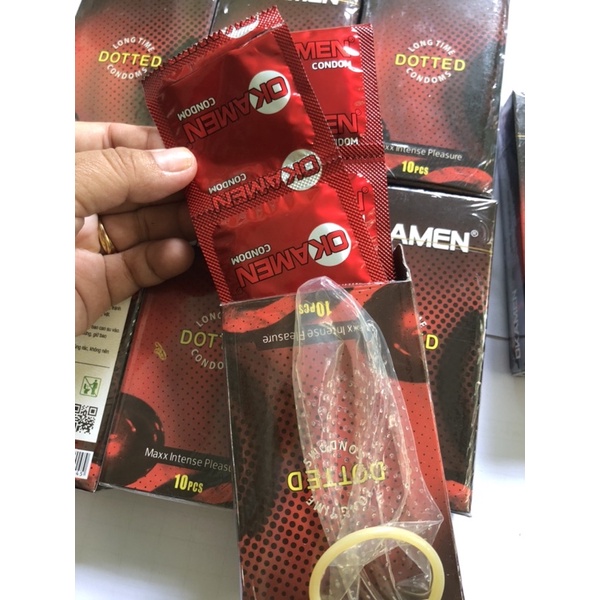Bao cao su gai Okamen hộp 10cái