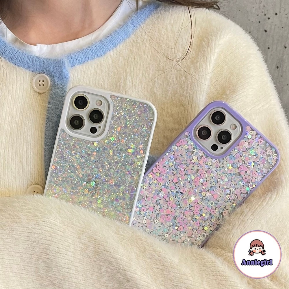 Ốp điện thoại TPU mềm chống sốc chống trầy lấp lánh thích hợp cho iPhone 13 12 11 Pro Max X Xs Max XR 8 7 Plus