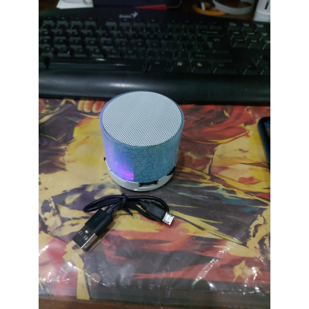 ( THANH LÝ SỐC H 53 )Loa Bluetooth Mini - Loa Trứng Nhấp Nháy (Loa Blt) màu xanh