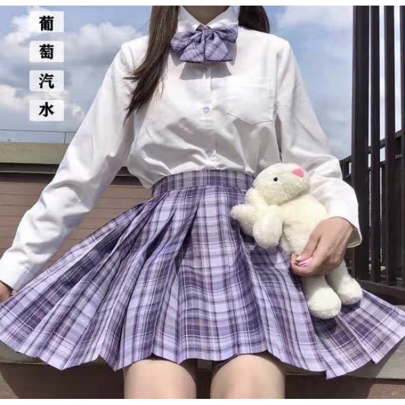 Jk chân váy Hàn quốc + nơ thắt | BigBuy360 - bigbuy360.vn