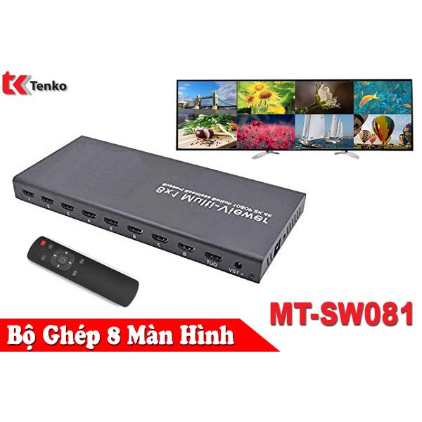 Bộ Gộp Switch HDMI 8 Vào 1 Ra MT-SW081