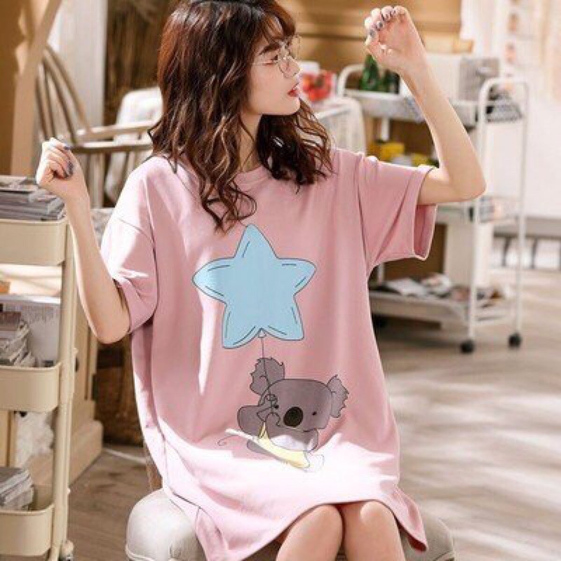 [VIDEO THẬT] Đầm Mặc Nhà Đáng Yêu Cho Nữ, Đầm Ngủ Vải Mềm Mát | BigBuy360 - bigbuy360.vn