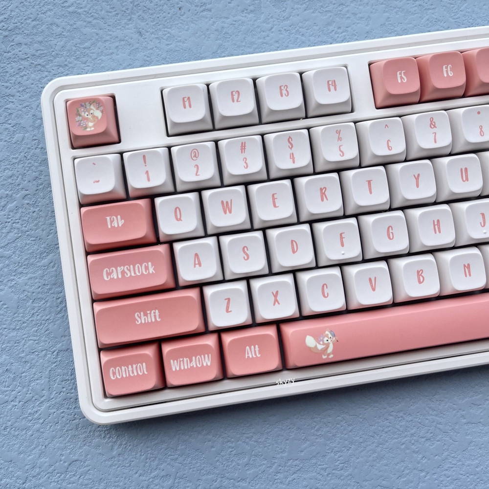 134 Phím LinaBell Keycaps XDA Profile Cô gái Anime PBT DYE SUB Bàn phím cơ học Keycap