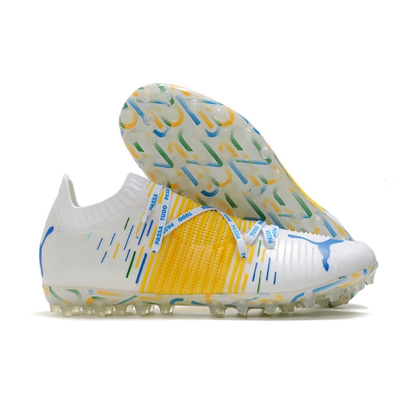 Giày bóng đá Puma Future Z1.1 Trắng Vàng MG