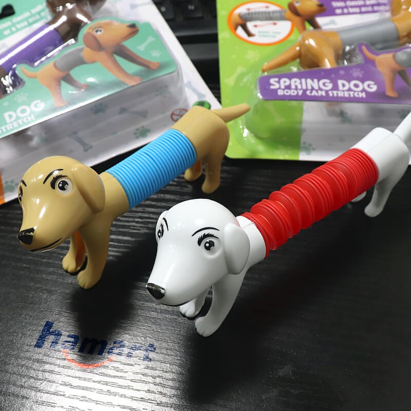 Đồ Chơi Sáng Tạo DIY Chó Lò Xo Spring Dog Thân Dẻo Kéo Dài Tạo Hình Thư Giãn Giảm Stress