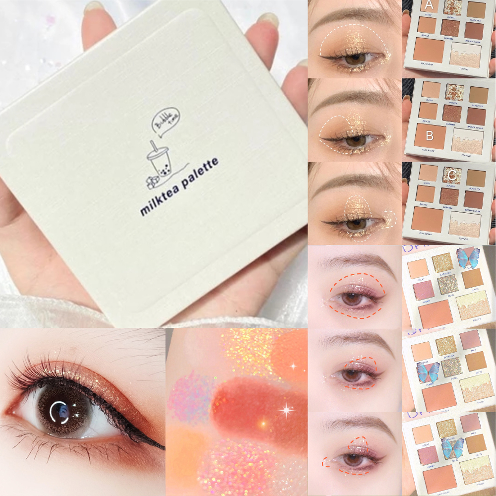 DIKALU (Hàng Mới Về) 1 Bảng Phấn Mắt 8 Màu Ánh Ngọc Trai Lấp Lánh Chống Thấm Nước | BigBuy360 - bigbuy360.vn