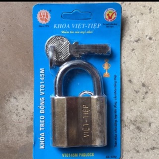 Khoá việt Tiệp đồng VT 0145M Cầu 7 không bấm ( hàng chính hãng )