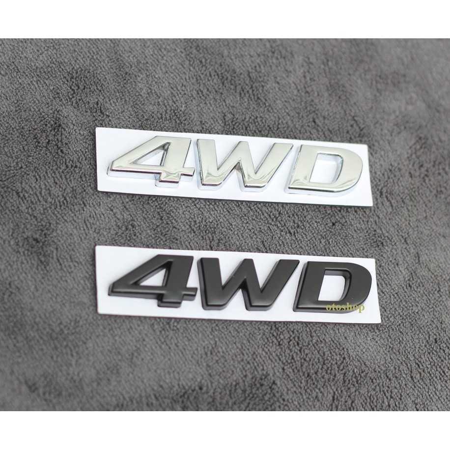 Tem chữ 4WD trang trí xe